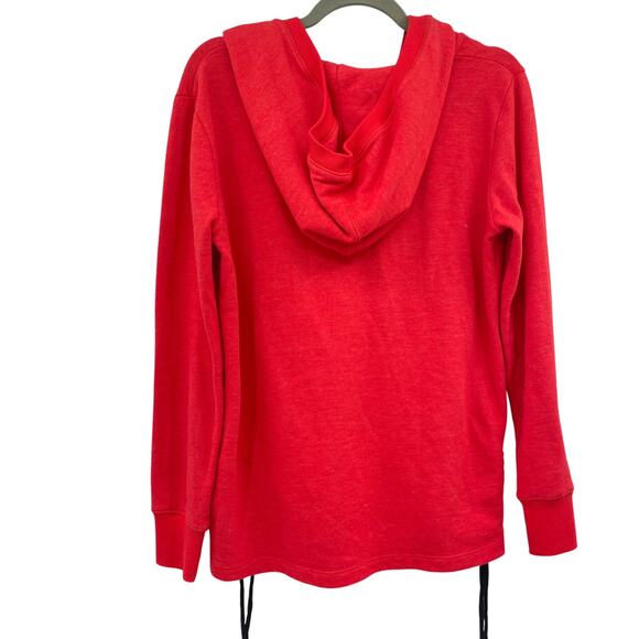 Coca Cola Women V-Neck Hooded Side Drawstring Hoodie - Picture 7 of 7